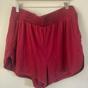 Guru Active Large Women's Red Casual Shorts